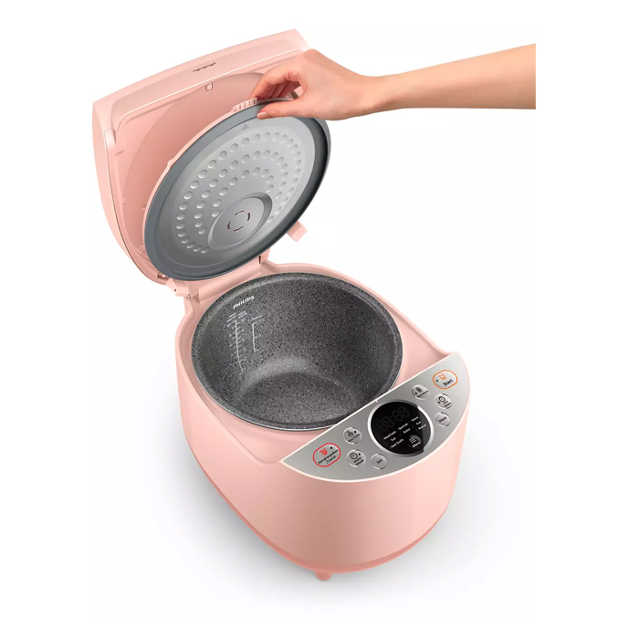 Philips Fuzzy Logic Rice Cooker 1.8 L - HD4515/90 - Pink